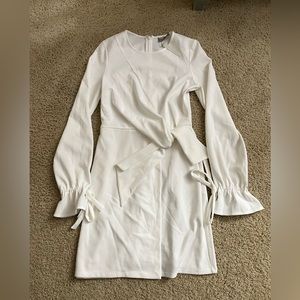 ASOS white long sleeve dress